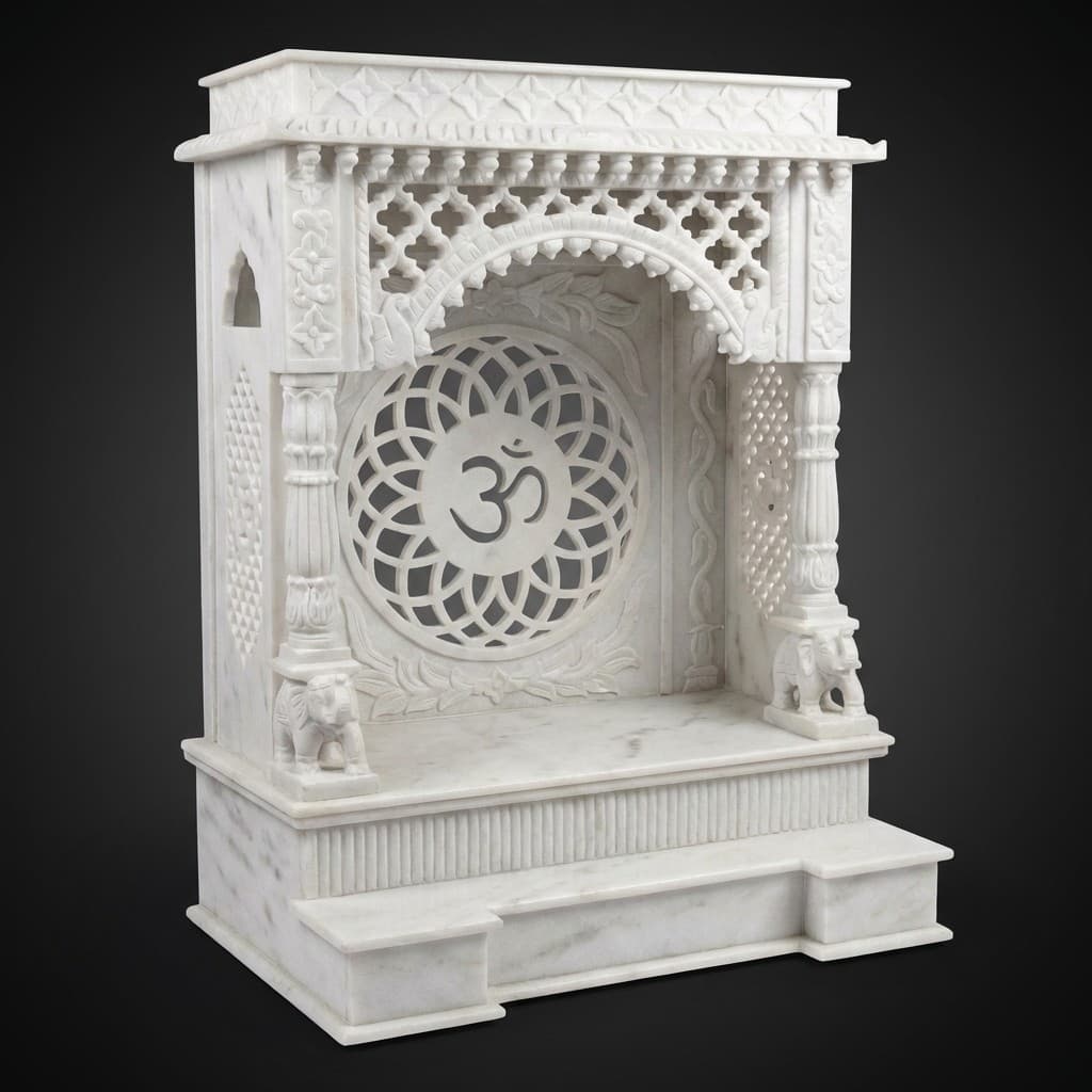 Exquisite Hand-Carved Artisan Stone Home Temple Mandir