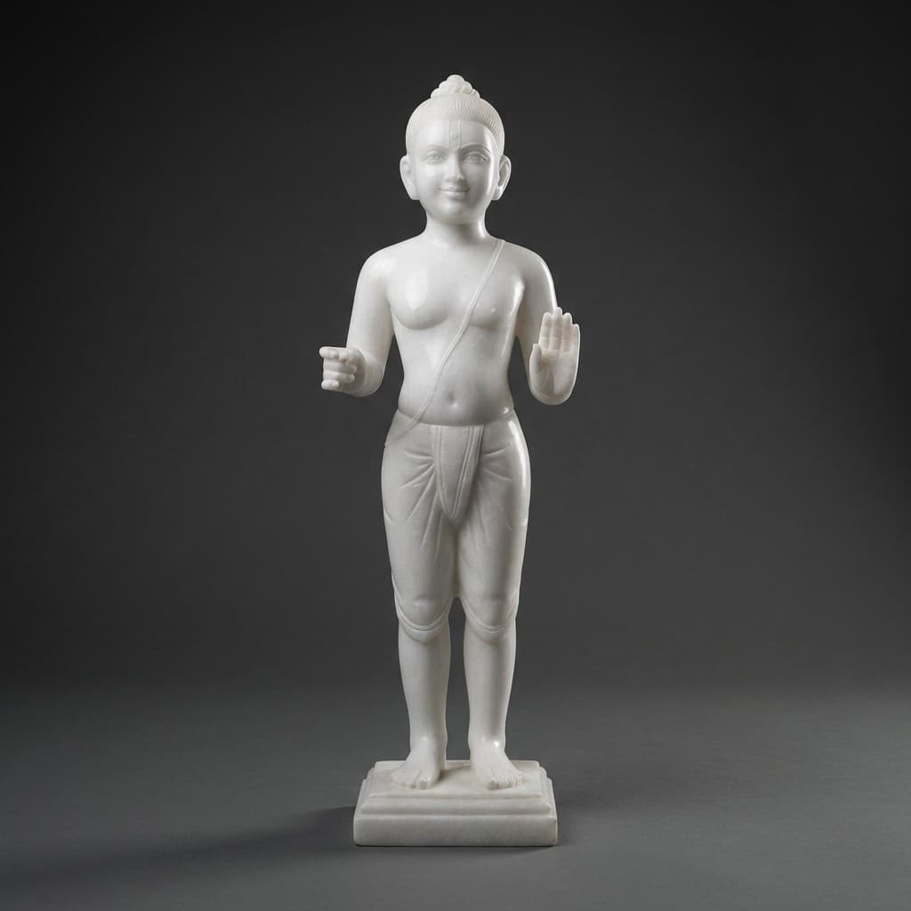 Exquisite Hand-Carved Swami Narayan Murti Sculpture - hero-light