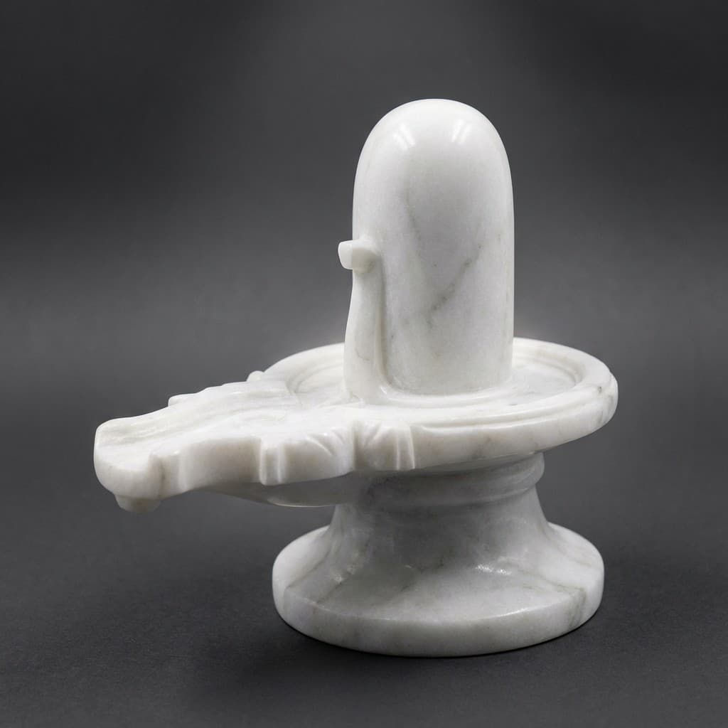 Divine Artisan Handcrafted Stone Shivling Sculpture