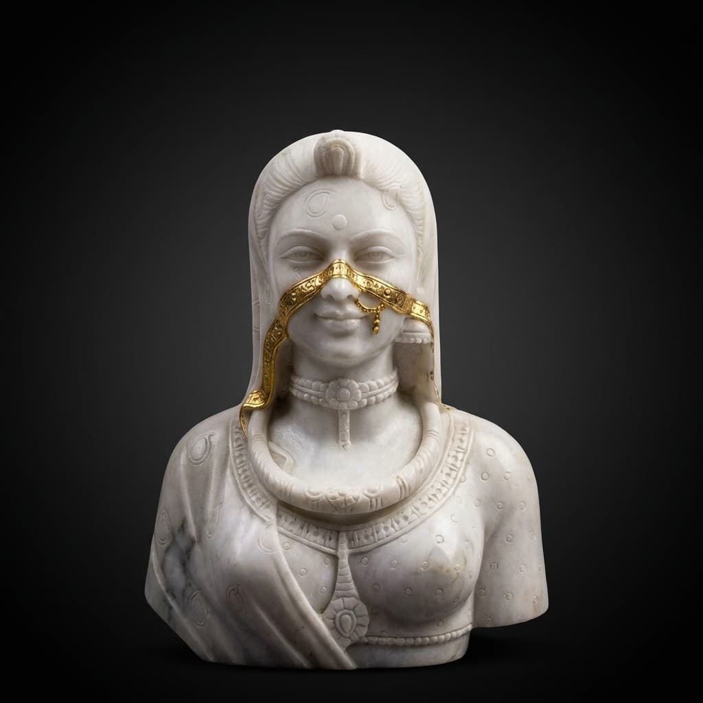 Exquisite Hand-Carved Artisan Bani Thani Stone Statue - hero-light