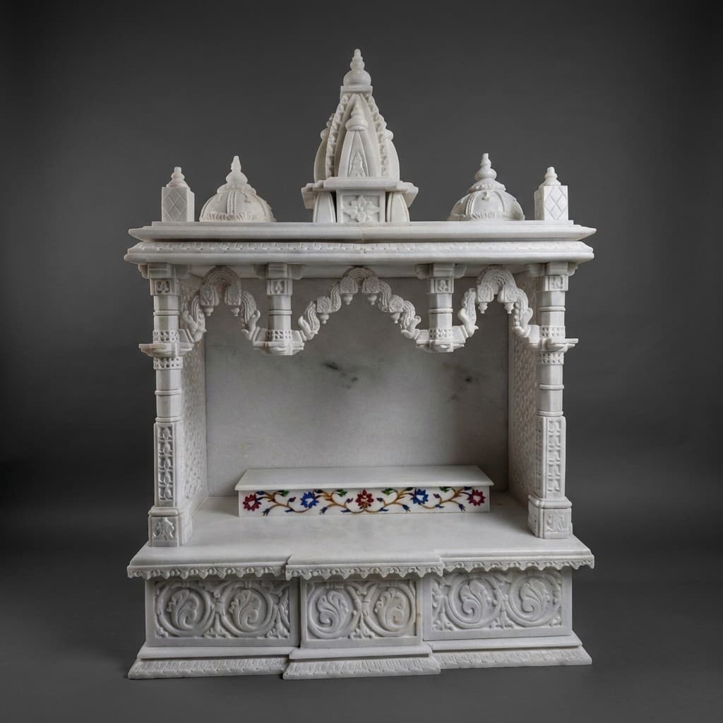 Hand-Carved Artisan Stone Home Temple Mandir - hero-light