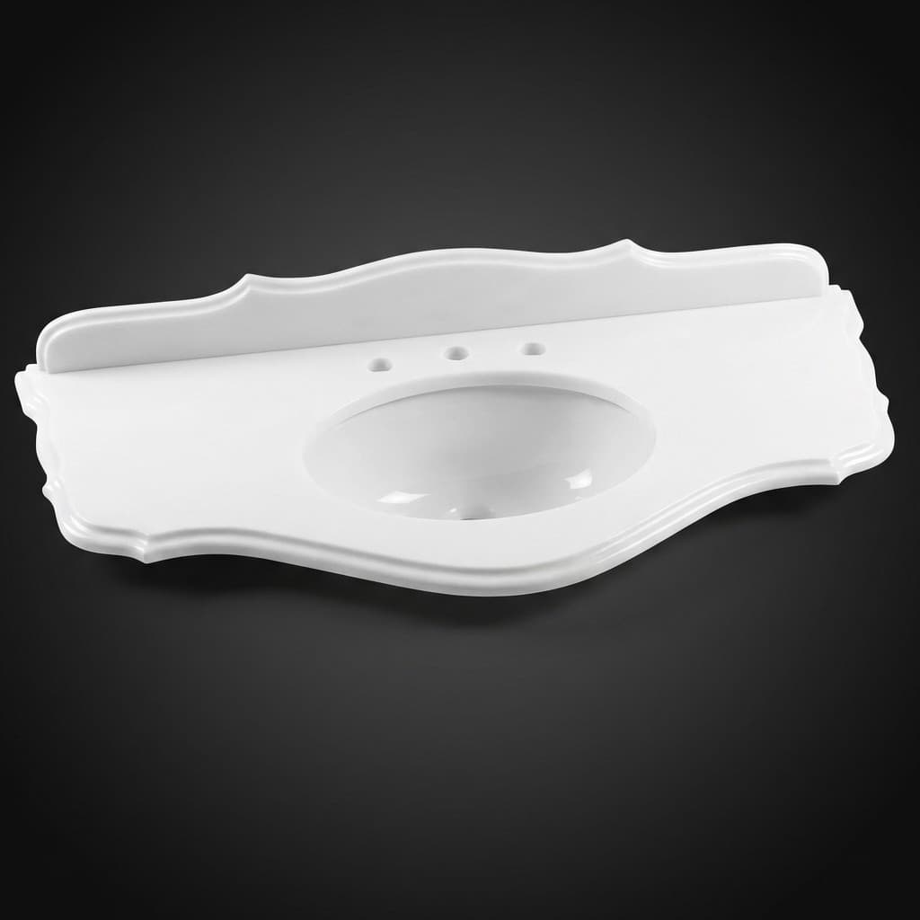 Elegant Hand-Carved Contour Stone Vanity Top - hero-light