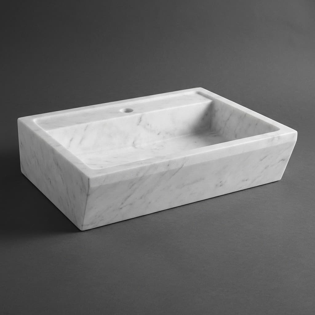Hand-Carved Artisan Stone Potting Sink